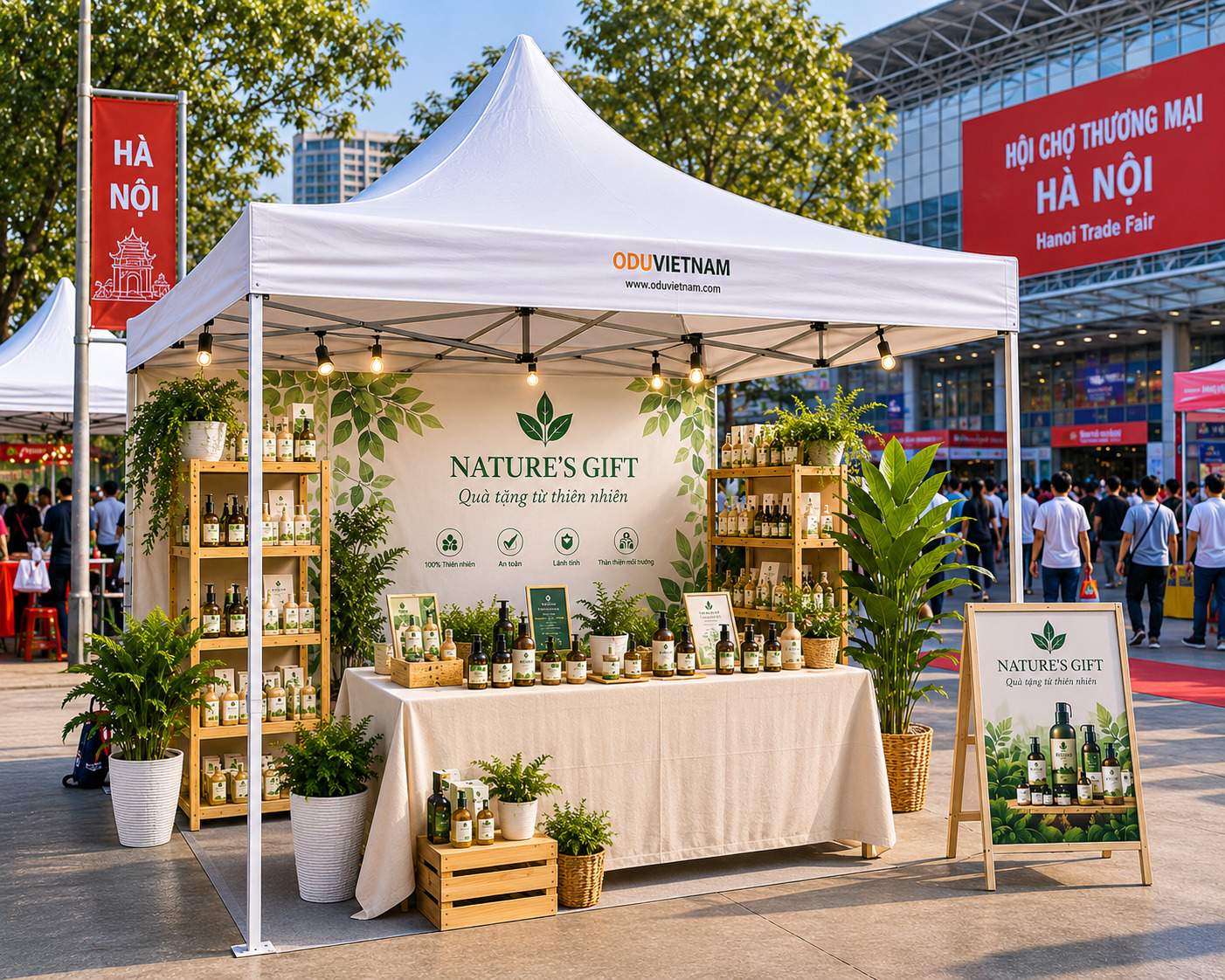 Nhà bạt hội chợ thương mại ngoài trời